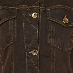 Pre Owned See by Chloe Brown Denim Button Front Jacket XL