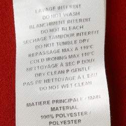 Pre Owned See by Chloé Earthy Red Georgette Bell Sleeve Mini Dress S