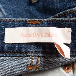 See by Chloe Blue Denim High Rise Shady Cobalt Jeans M Waist 28''