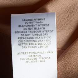 Pre Owned See by Chloe Anemone Pink Silk Blend Tie Neck Blouse M