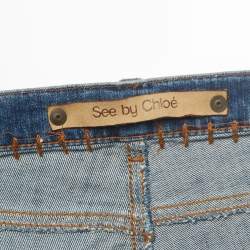 Pre Owned See by Chloe Blue Washed Denim Jeans L Waist 32"