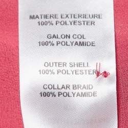 Pre Owned See by Chloe Raspberry Pink Crepe Ruffled Blouse M