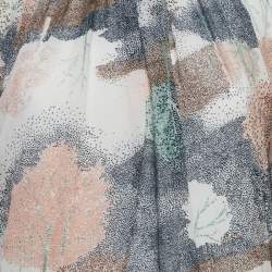 See by Chloe Multicolor Printed Crepe Raglan Sleeve Mini Dress S