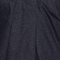 See by Chloe Grey Checked Wool & Cotton Shift Dress S