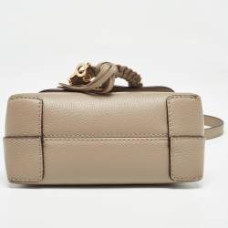 Pre Owned See by Chloe Beige Leather Mini Joan Shoulder Bag