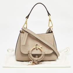 Pre Owned See by Chloe Beige Leather Mini Joan Shoulder Bag