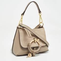 Pre Owned See by Chloe Beige Leather Mini Joan Shoulder Bag