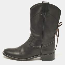 See By Chloe Black Suede Leather Boots Sz 39...in store good Condition...do show signs