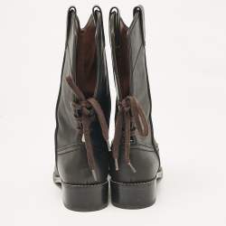 See by Chloe Black Leather Mid Calf Boots Size 37