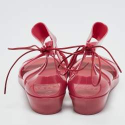 See by Chloe Pink Jelly Flat Sandals Size 36