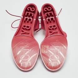See by Chloe Pink Jelly Flat Sandals Size 36