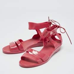 See by Chloe Pink Jelly Flat Sandals Size 36