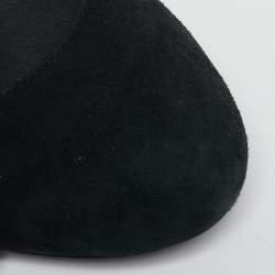 See by Chloe Black Suede Ankle Strap Ballet Flats Size 37