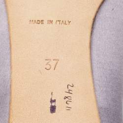 See by Chloe Two Tone Satin and Suede Bow Ballet Flats Size 37