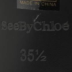 See by Chloe Black Leather Slingback Sandals Size 35.5