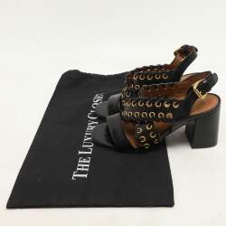 See by Chloe Black Leather Slingback Sandals Size 35.5