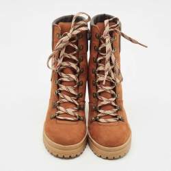 See by Chloe Brown Nubuck and Leather Ankle Boots Size 39