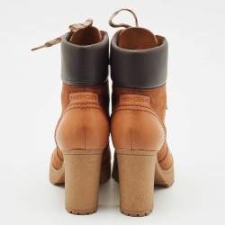 See by Chloe Brown Nubuck and Leather Ankle Boots Size 39