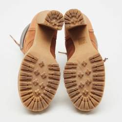 See by Chloe Brown Nubuck and Leather Ankle Boots Size 39