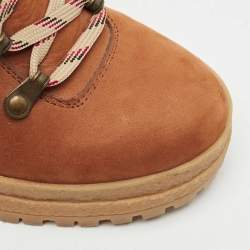 See by Chloe Brown Nubuck and Leather Ankle Boots Size 39