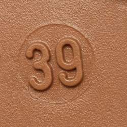 مملوكة مسبقًا See by Chloe Beige Rubber and Shearling Fur Florrie Lined Combat Boots Size 39