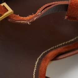 Pre Owned See by Chloe Brown Suede Platform Sandals Size 41