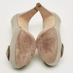 مملوكة مسبقًا See by Chloé Size 40 Metallic Leather Platform Pumps