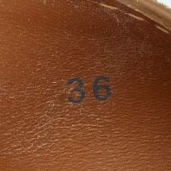 مملوكة مسبقًا حذاء سي باي كلوي  إسبادريل جلد وسويدي بيج / بني بنعل سميك مقاس 36