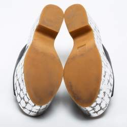 See by Chloe Black Leather Platform Slide Sandals Size 38
