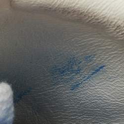 Pre Owned See by Chloe Blue Leather Wedge Sneakers Size 37.5