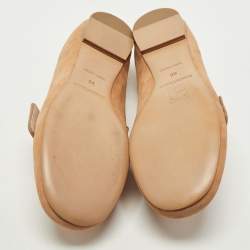 See by Chloe Beige Suede Slip On Loafers Size 39