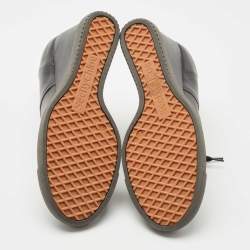 مملوكة مسبقًا See by Chloe Black Leather Wedge Ankle Boots Size 41