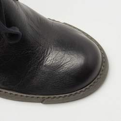 مملوكة مسبقًا See by Chloe Black Leather Wedge Ankle Boots Size 41