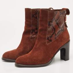 مملوكة مسبقًا See by Chloe Brown Suede  Annylee Ankle Boots Size 39