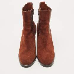 مملوكة مسبقًا See by Chloe Brown Suede  Annylee Ankle Boots Size 39