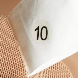 Pre Owned Self-Portrait Navy Blue Teardrop Guipure Lace Paneled Maxi Dress M