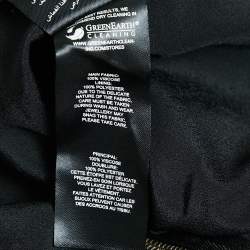 Pre Owned Self-Portrait Black Studded Crepe Off-Shoulder Diamante Top S