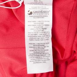 Self-Portrait Fuchsia Pink Jersey Ruched Cut-Out Top S