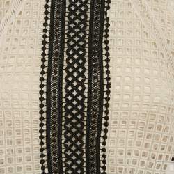 Pre Owned Self-Portrait Off-White Lace Mini Dress S
