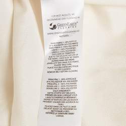 Pre Owned Self-Portrait Cream Boucle Sequin Embellished Tulle Midi Dress M