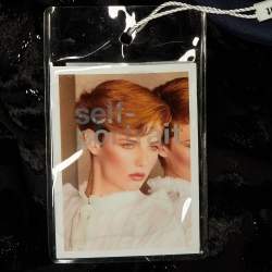 Pre Owned Self-Portrait Black Lurex Devore Twisted Peplum Top M