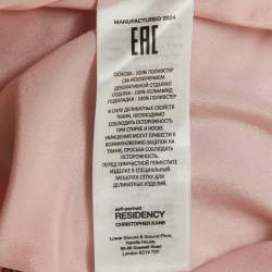 Pre Owned Self-Portrait Residency x Christopher Kane Pink Crystal Fishnet Mini Skirt S