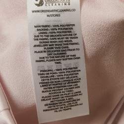 Pre Owned Self-Portrait Pink Satin Pleated Mini Skirt S