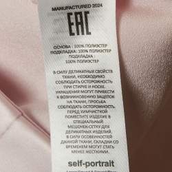 Pre Owned Self-Portrait Pink Satin Pleated Mini Skirt S