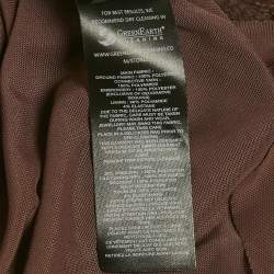 مملوكة مسبقًا فستان سيلف بورتريه بني بريق ماكسي مقاس متوسط - ميديوم