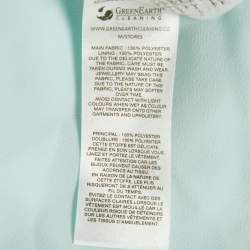 مملوكة مسبقًا Self-Portrait Blue Floral Print Chiffon Tiered Midi Dress M