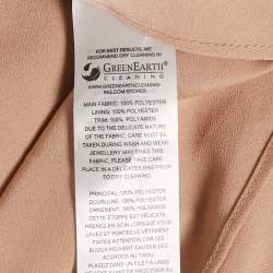 Pre Owned فستان سيلف بورتريه دانتيل مكشكش أزرق بحري ميدي مقاس صغير