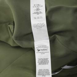 Pre Owned Self-Portrait Green Twill Double Breasted Jumpsuit S