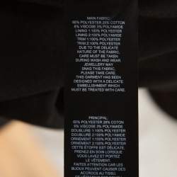 Pre Owned Self Portrait Black Sequin Circle Lace Midi Dress M