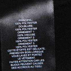 Pre Owned فستان سيلف بورتريت ميدي متدرج ترتر ستارلت دكو أسود S